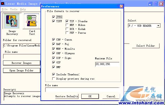 《Lexar ImageRescue 2.0》图片数据恢复
