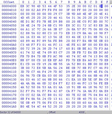 WinHex 替换DBR